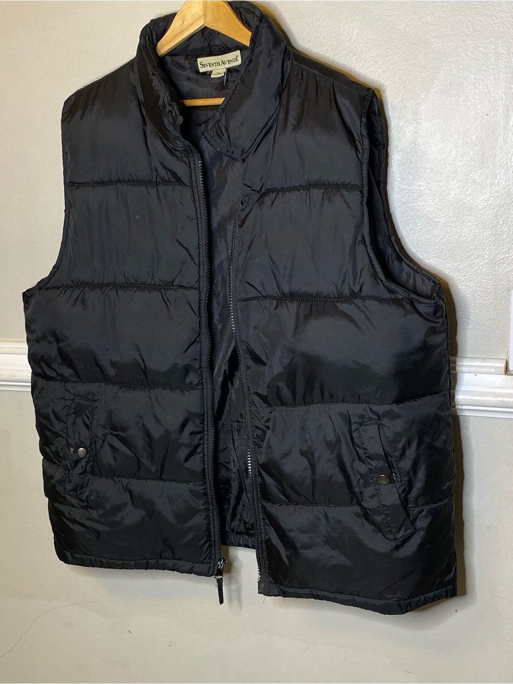 Steven Alan Men's Black Quilted Puffer Vest